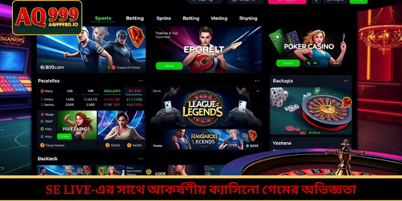 SE Live-এর সাথে আকর্ষণীয় ক্যাসিনো গেমের অভিজ্ঞতা