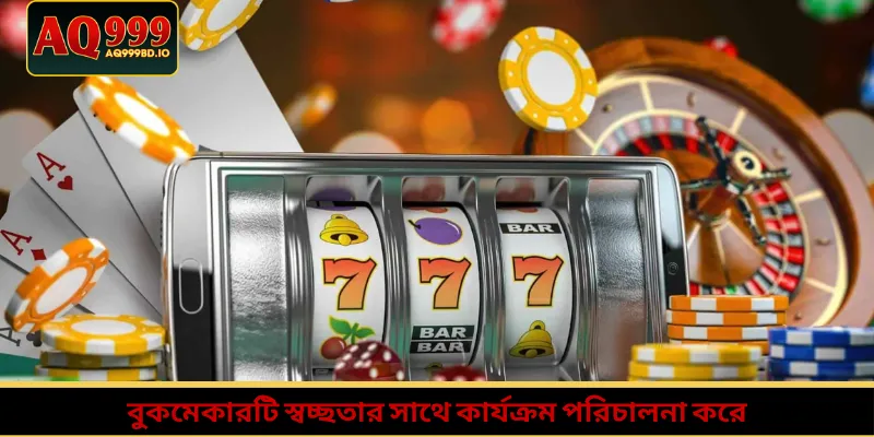 বুকমেকারটি স্বচ্ছতার সাথে কার্যক্রম পরিচালনা করে